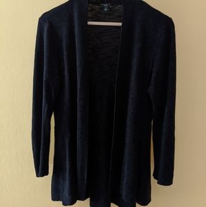 Black Ann Taylor Flowy Cardigan, medium petite